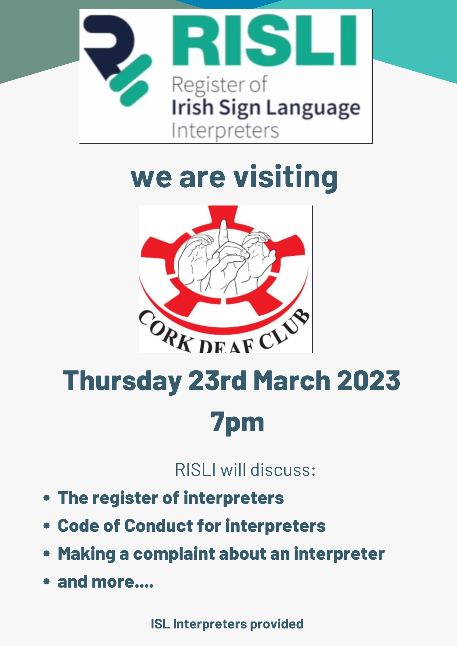 Cork Deaf Club Visit